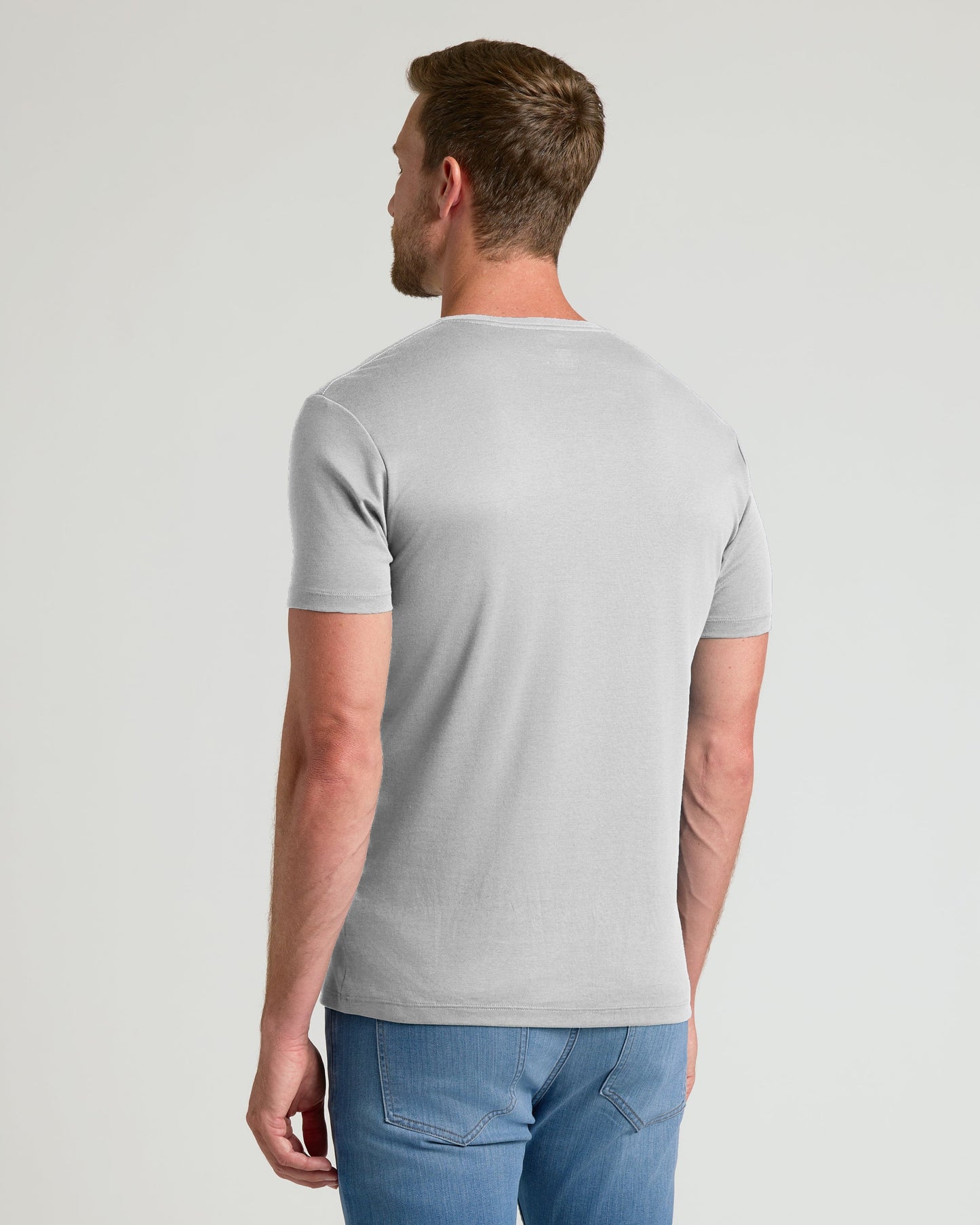 Steel Pima Crew Neck