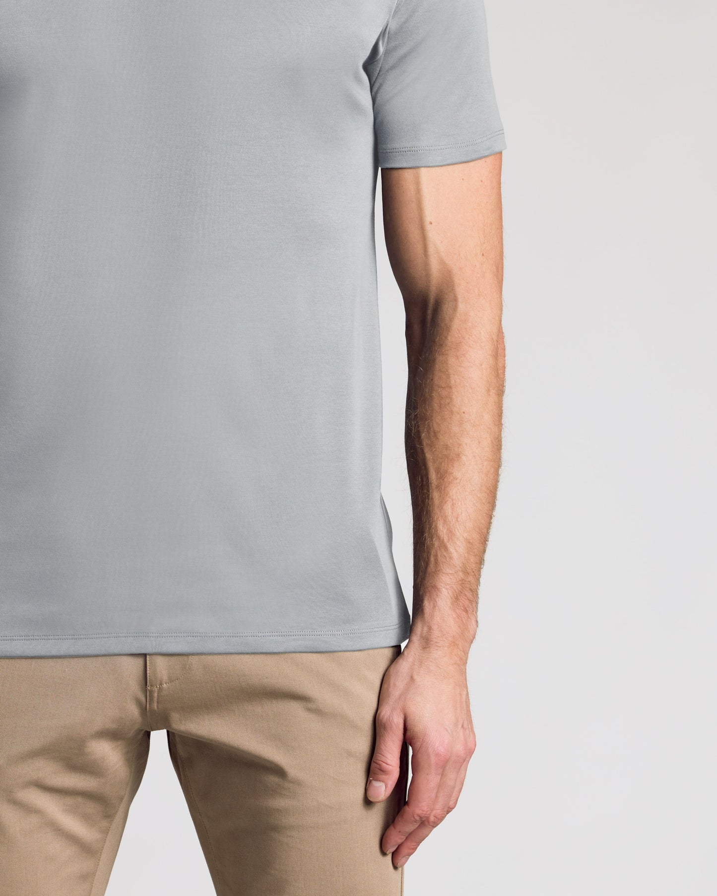 Steel Pima Crew Neck