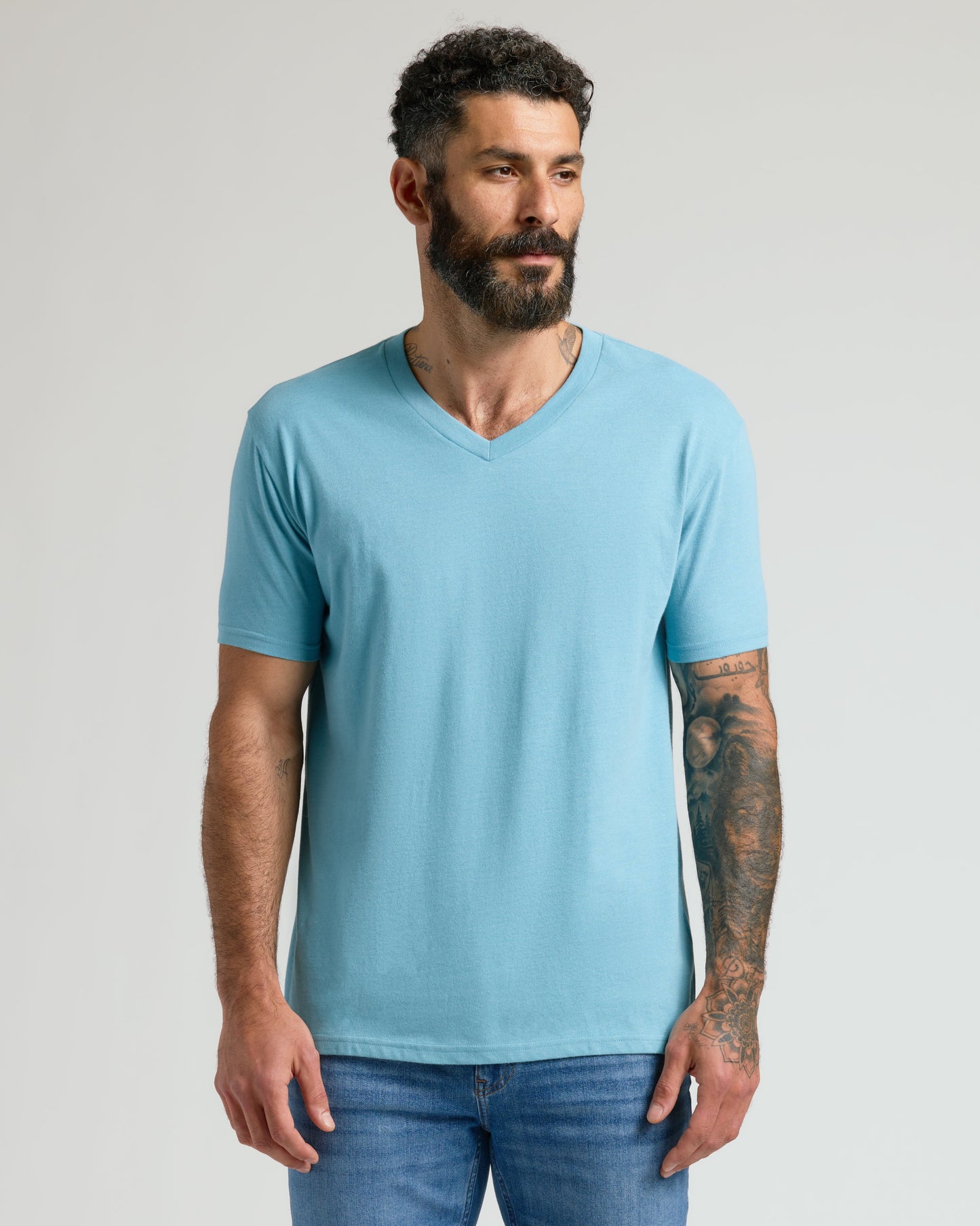 Heather Voyager Classic V-Neck