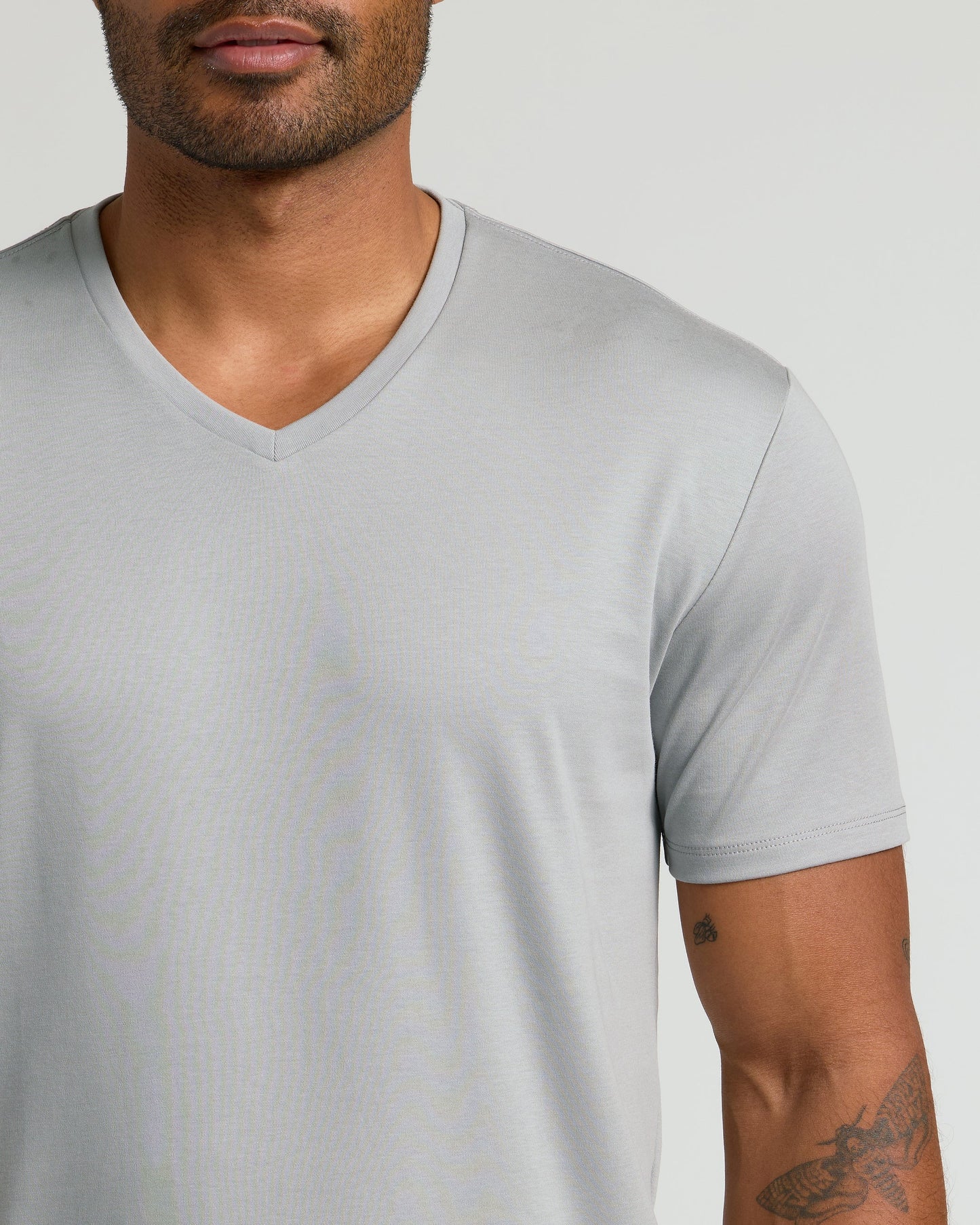 Steel Pima V-Neck