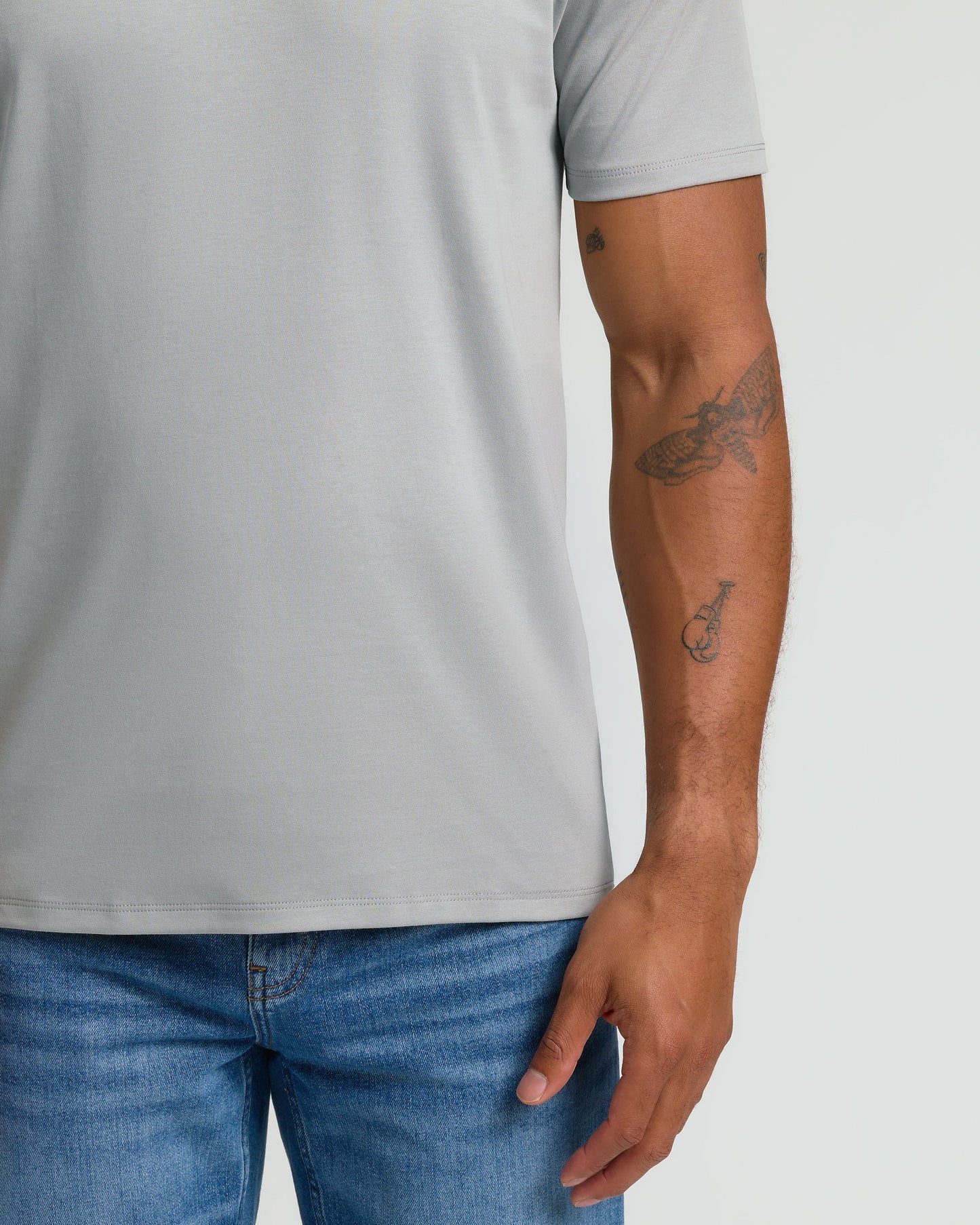 Steel Pima V-Neck