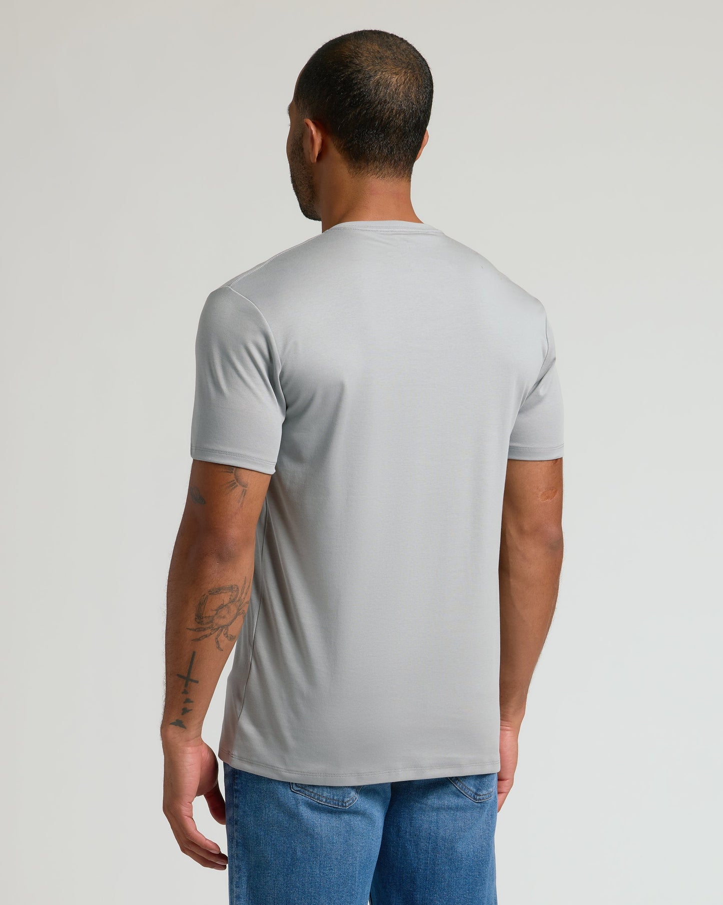 Steel Pima V-Neck