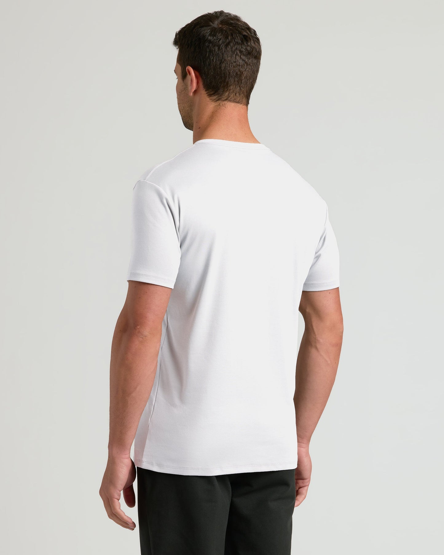 White Pima V-Neck