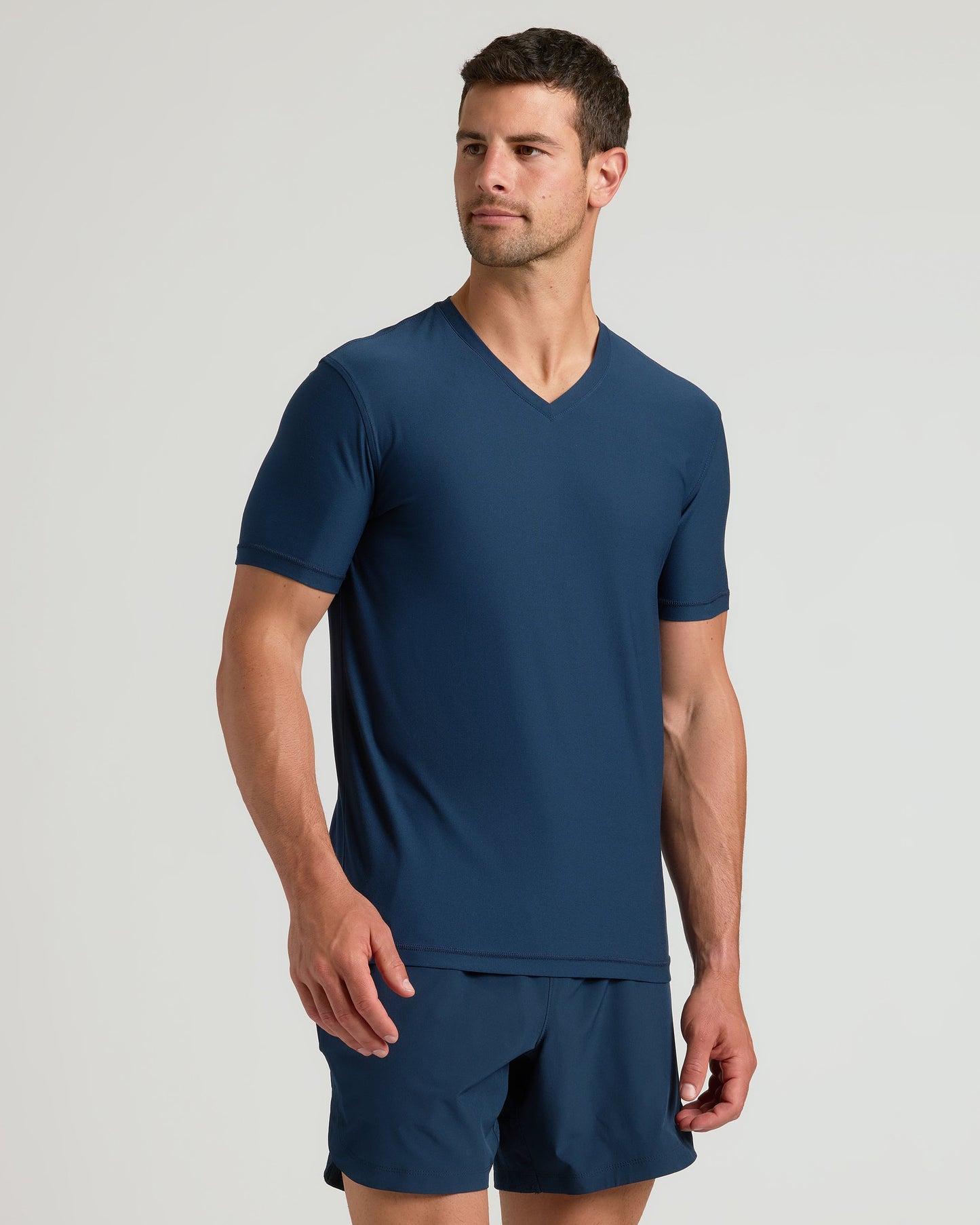 Navy Active V-Neck