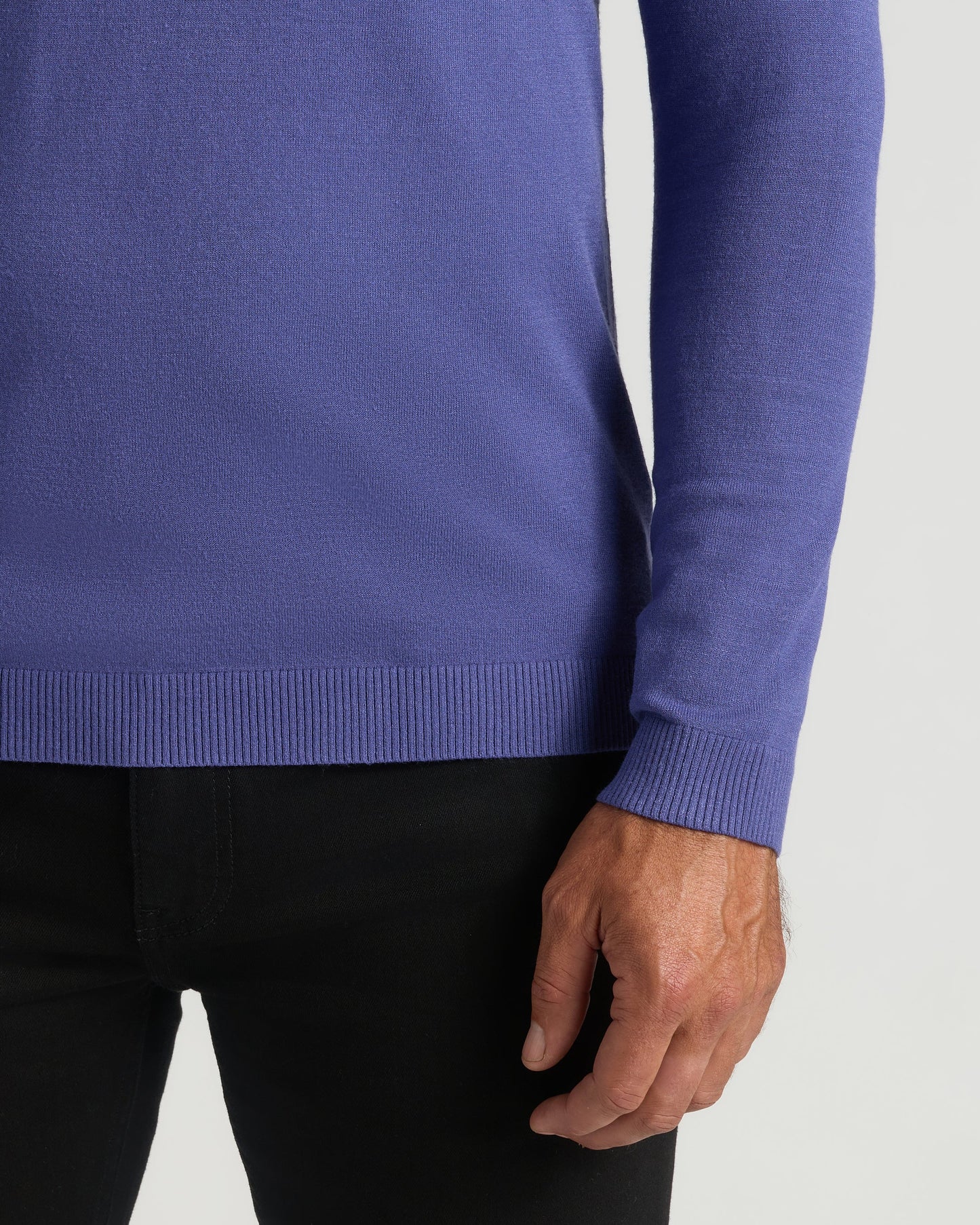 Blueberry Dressy V-Neck Sweater