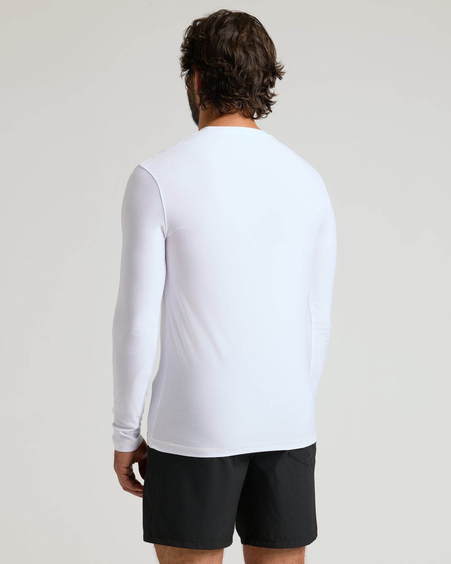 White Active Long Sleeve Crew T-Shirt