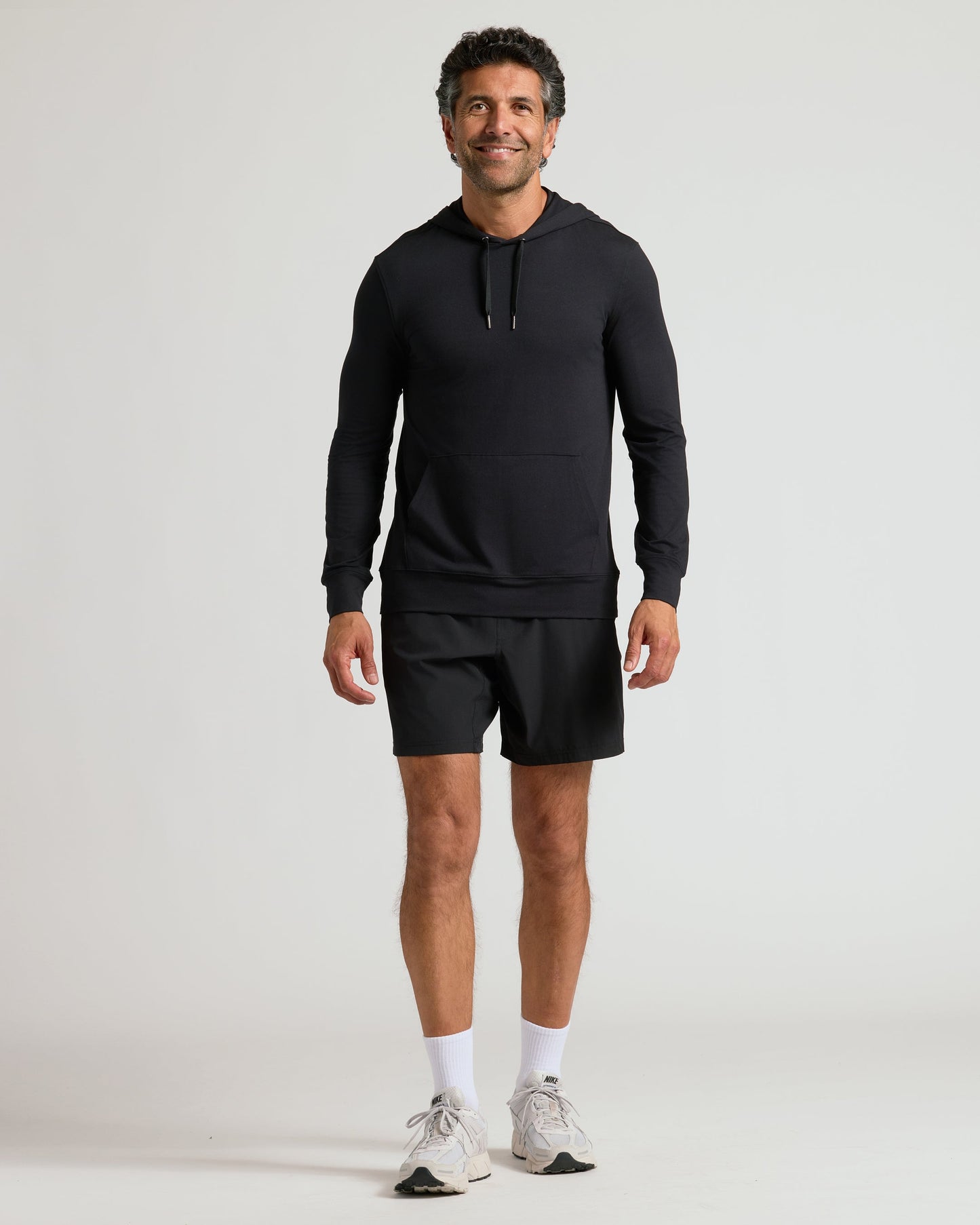 Black Active Comfort Pullover Hoodie