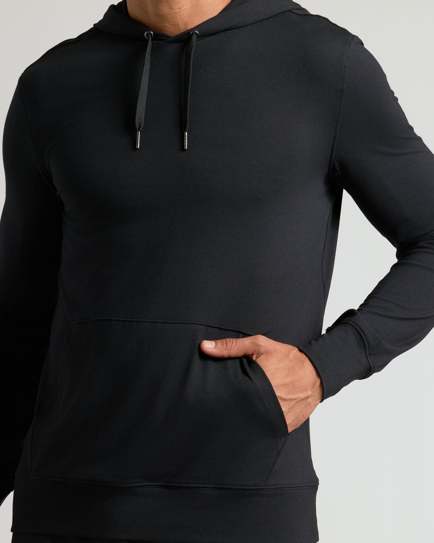 Black Active Comfort Pullover Hoodie