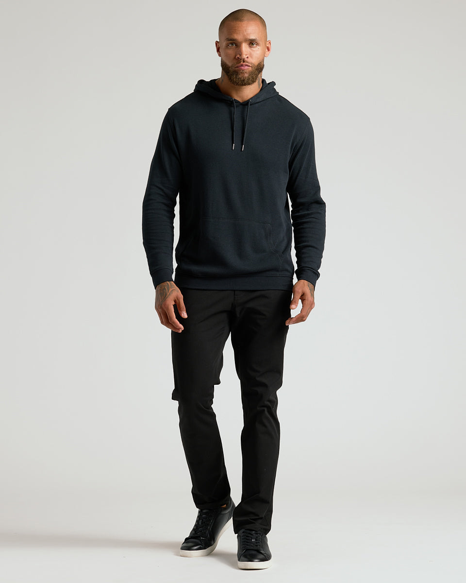 Black Waffle Hoodie