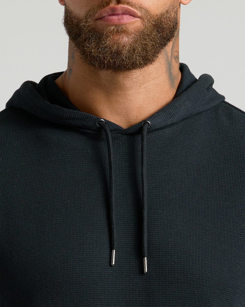 Black Waffle Hoodie
