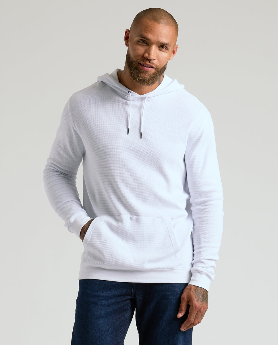 White Waffle Hoodie