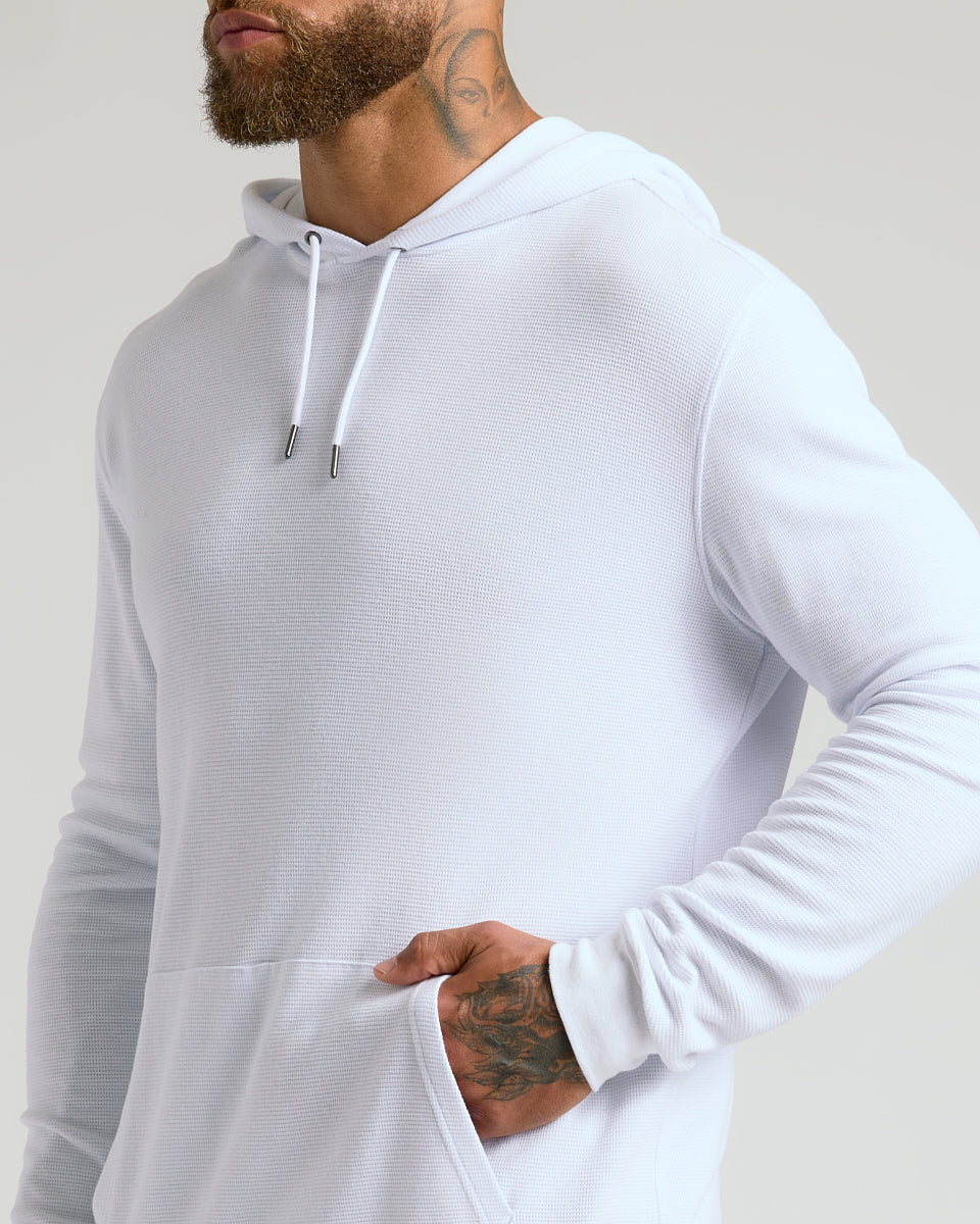 White Waffle Hoodie