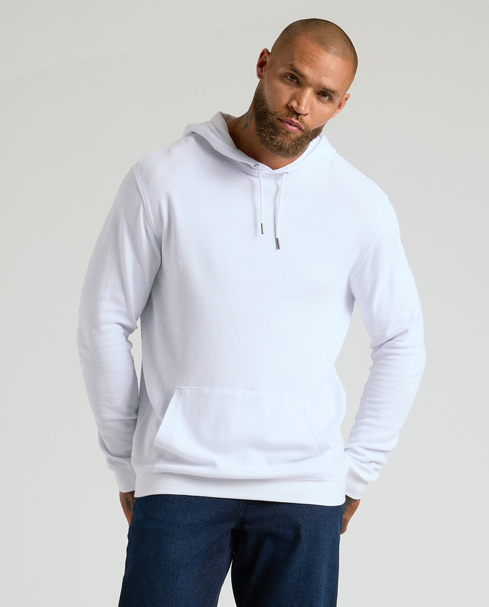 White Waffle Hoodie