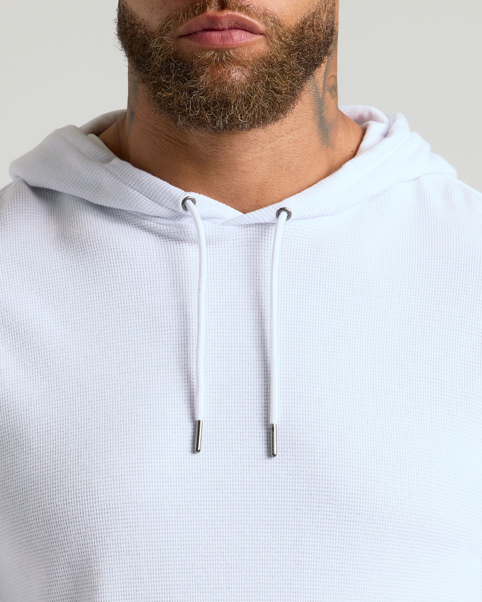 White Waffle Hoodie
