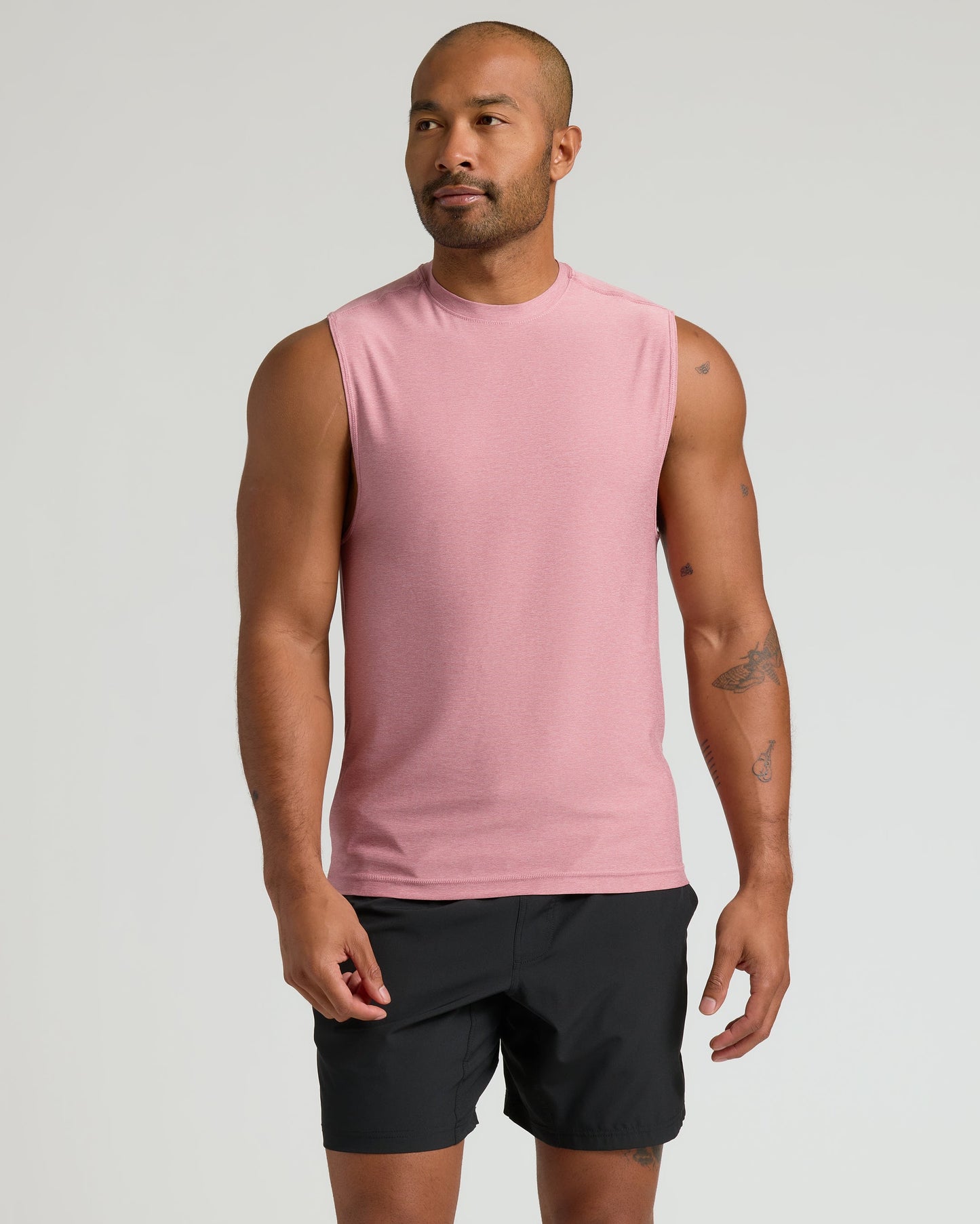 Quartz Rose Sleeveless Active Muscle Tee