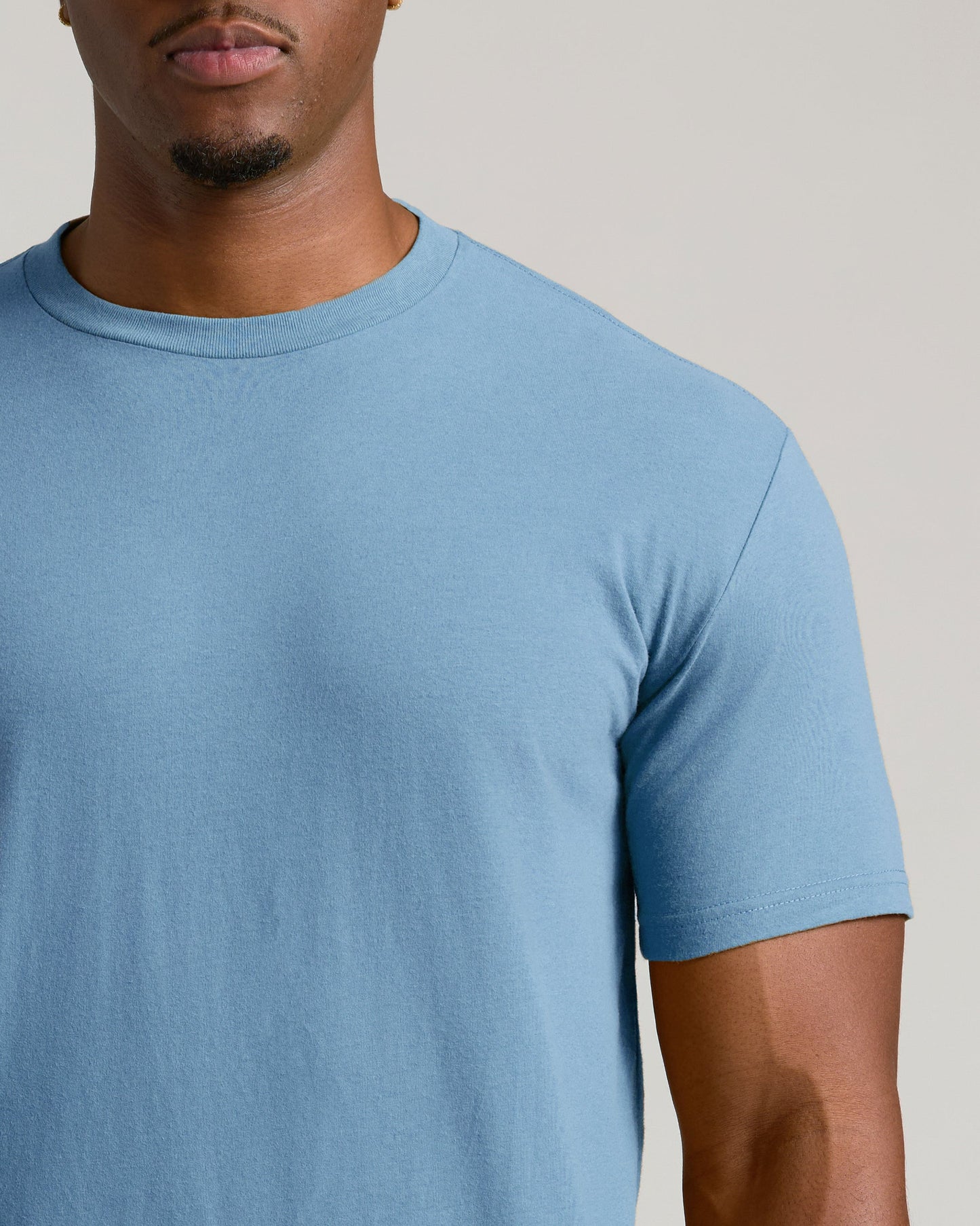 Indigo Tall Straight Hem Crew Neck T-Shirt