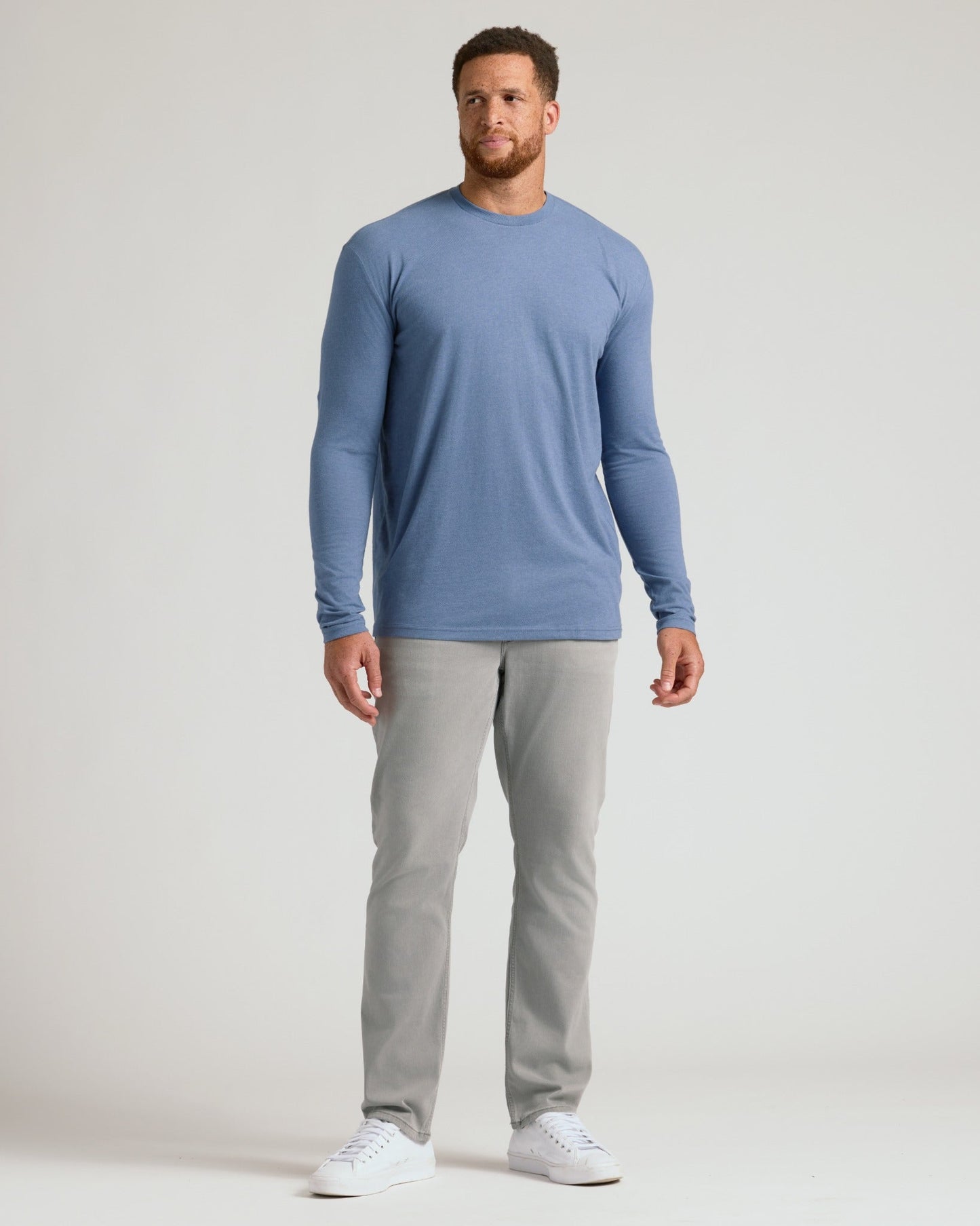 Dark Heather Vintage Navy Tall Long Sleeve T-Shirt