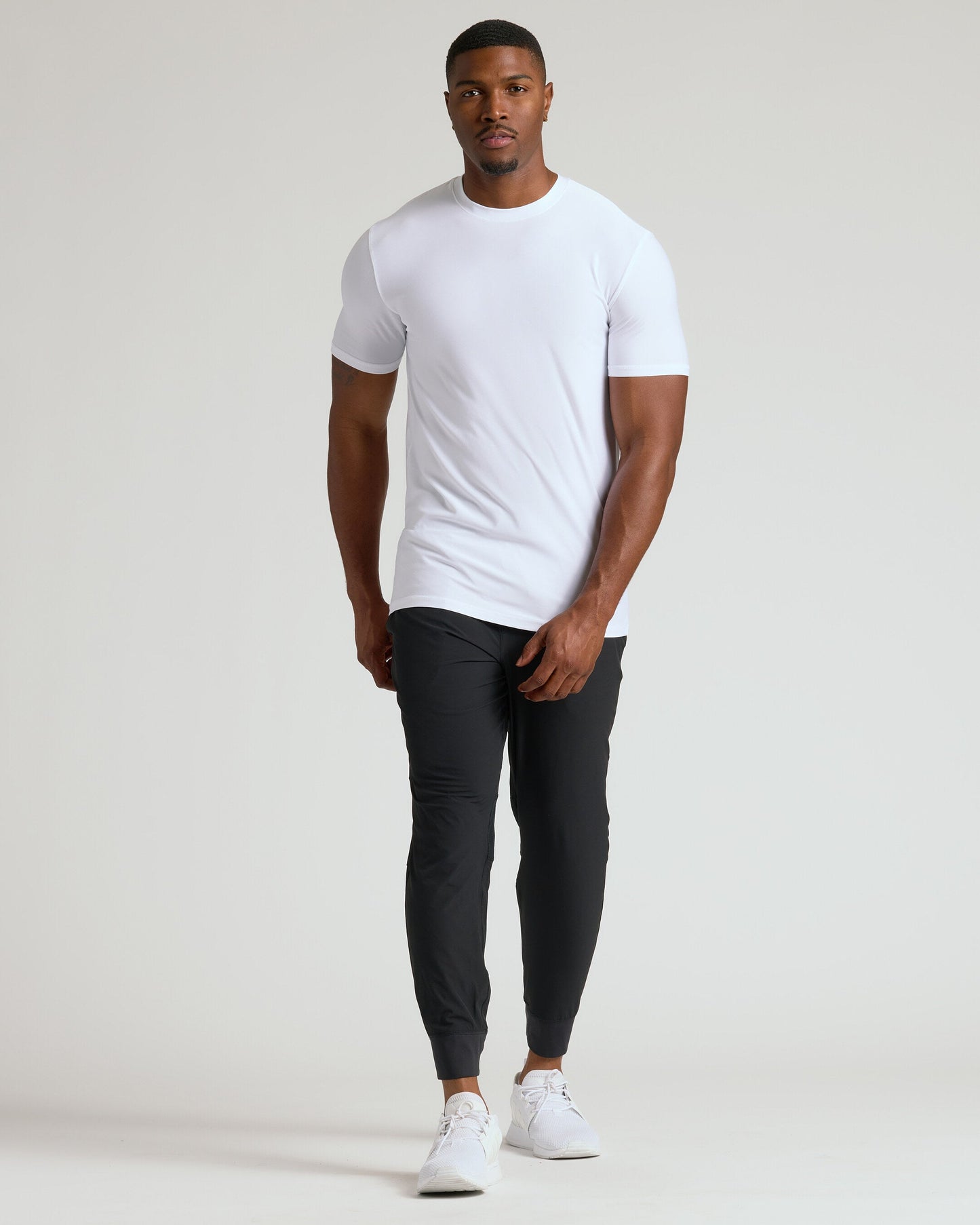 White Tall Active Crew Neck 2.0