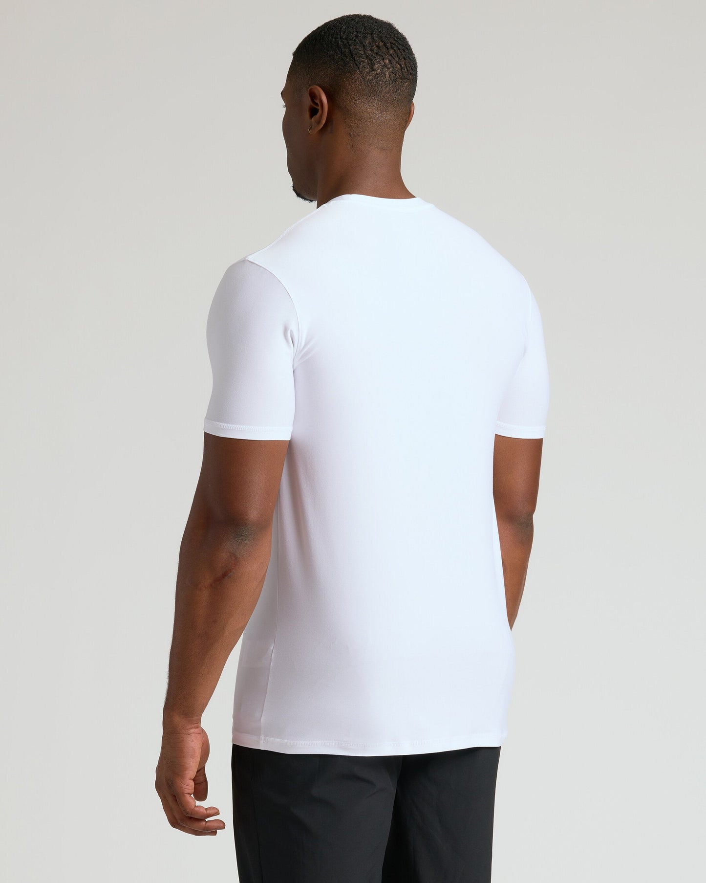 White Tall Active Crew Neck 2.0