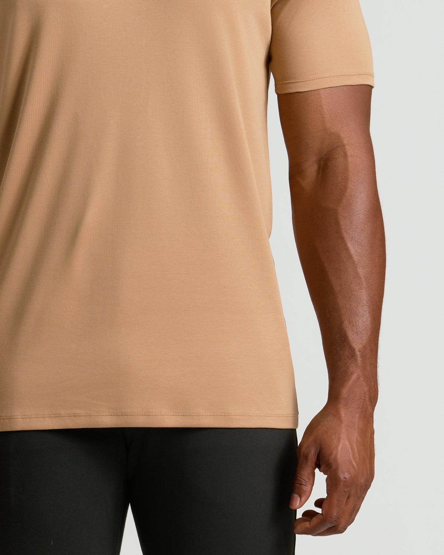 Tahini Tall Pima Crew Neck