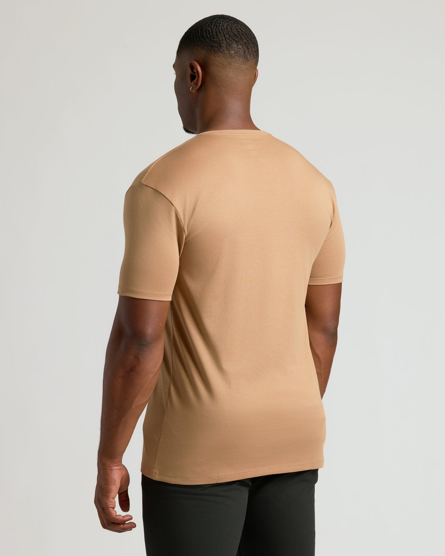 Tahini Tall Pima Crew Neck