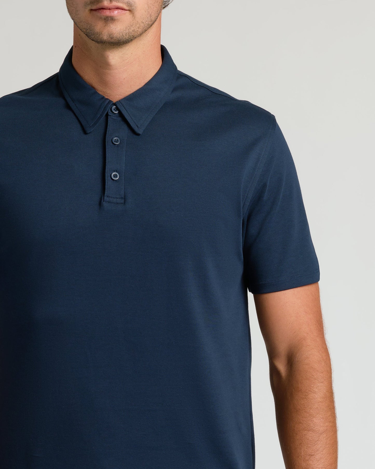 Navy Tall Pima Polo