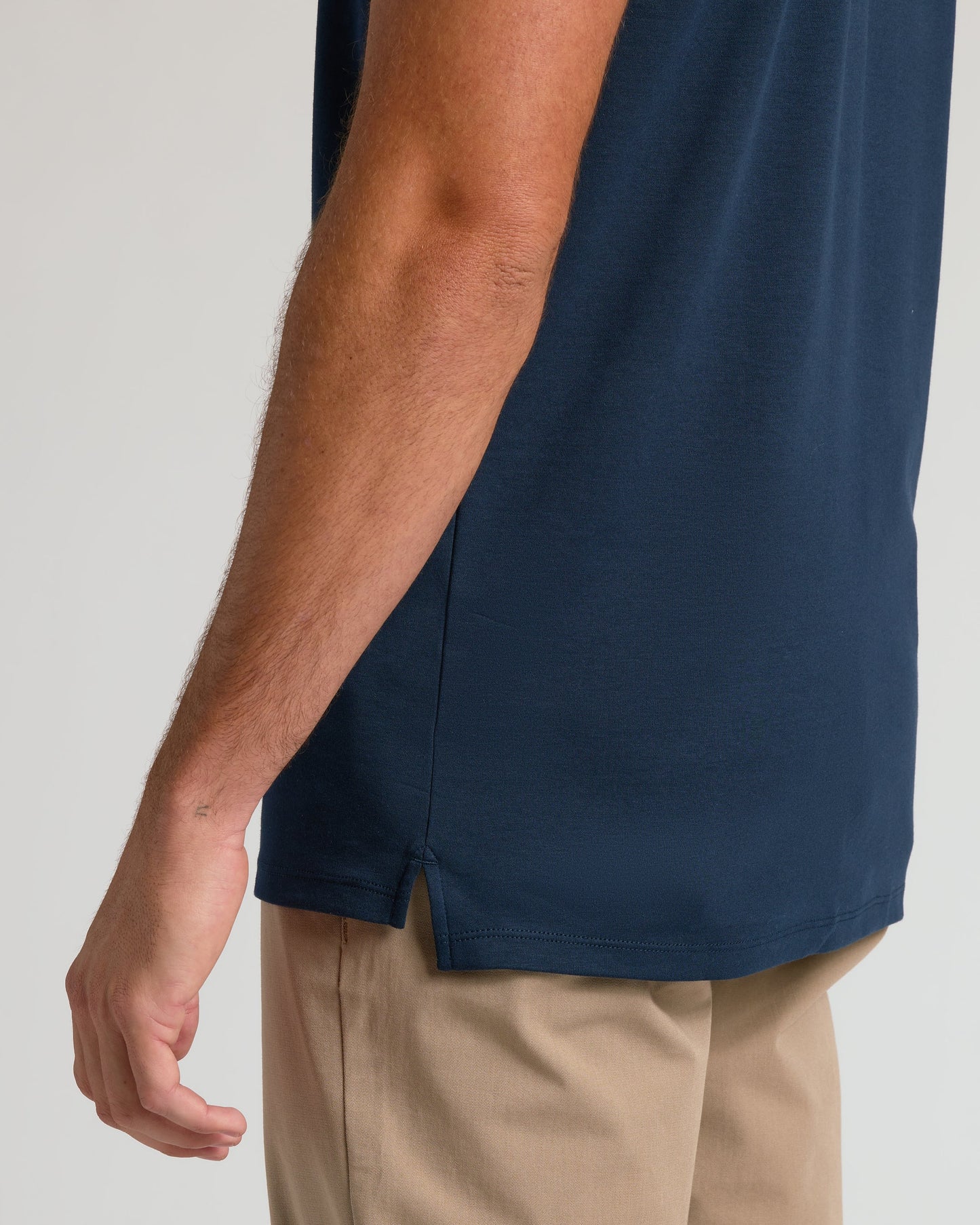 Navy Tall Pima Polo