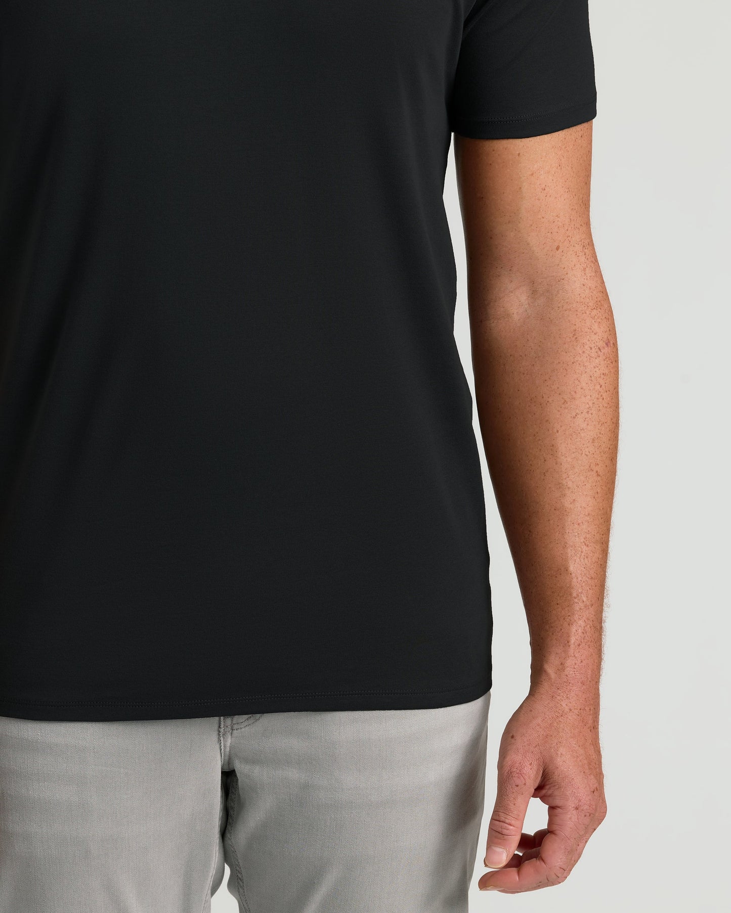 Black Tall Pima V-Neck