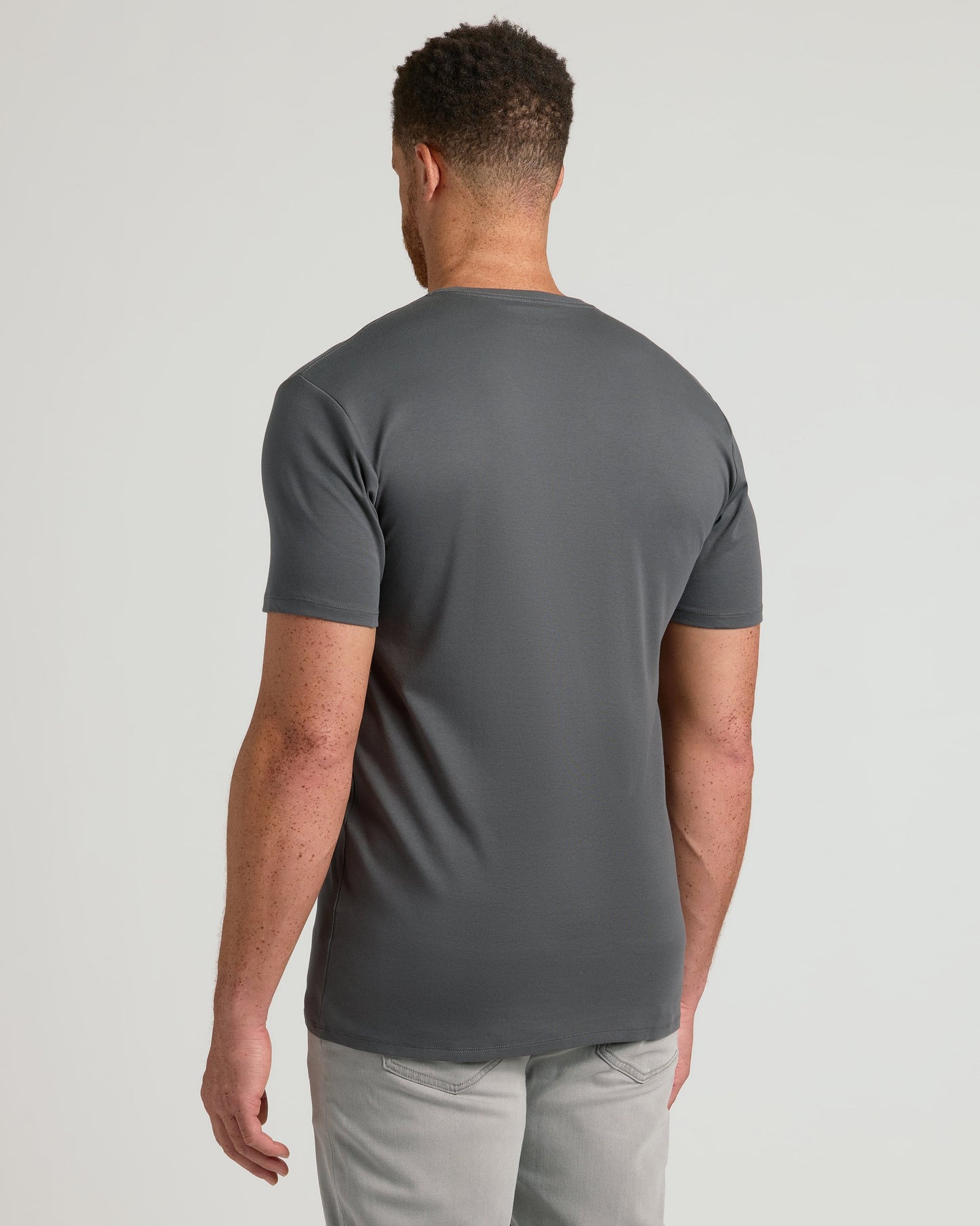 Carbon Tall Pima V-Neck