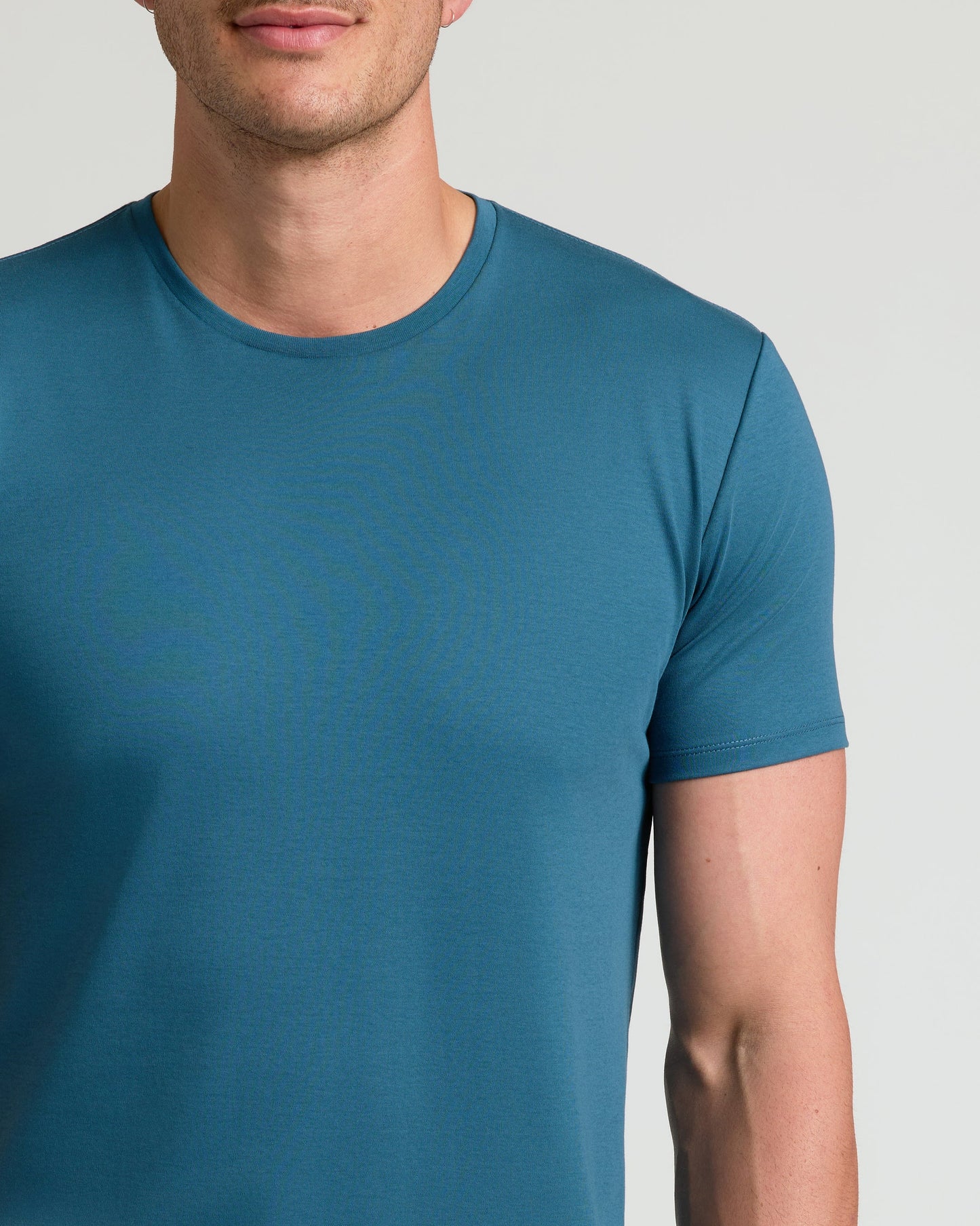 Lagoon Tall Pima Crew Curved Hem