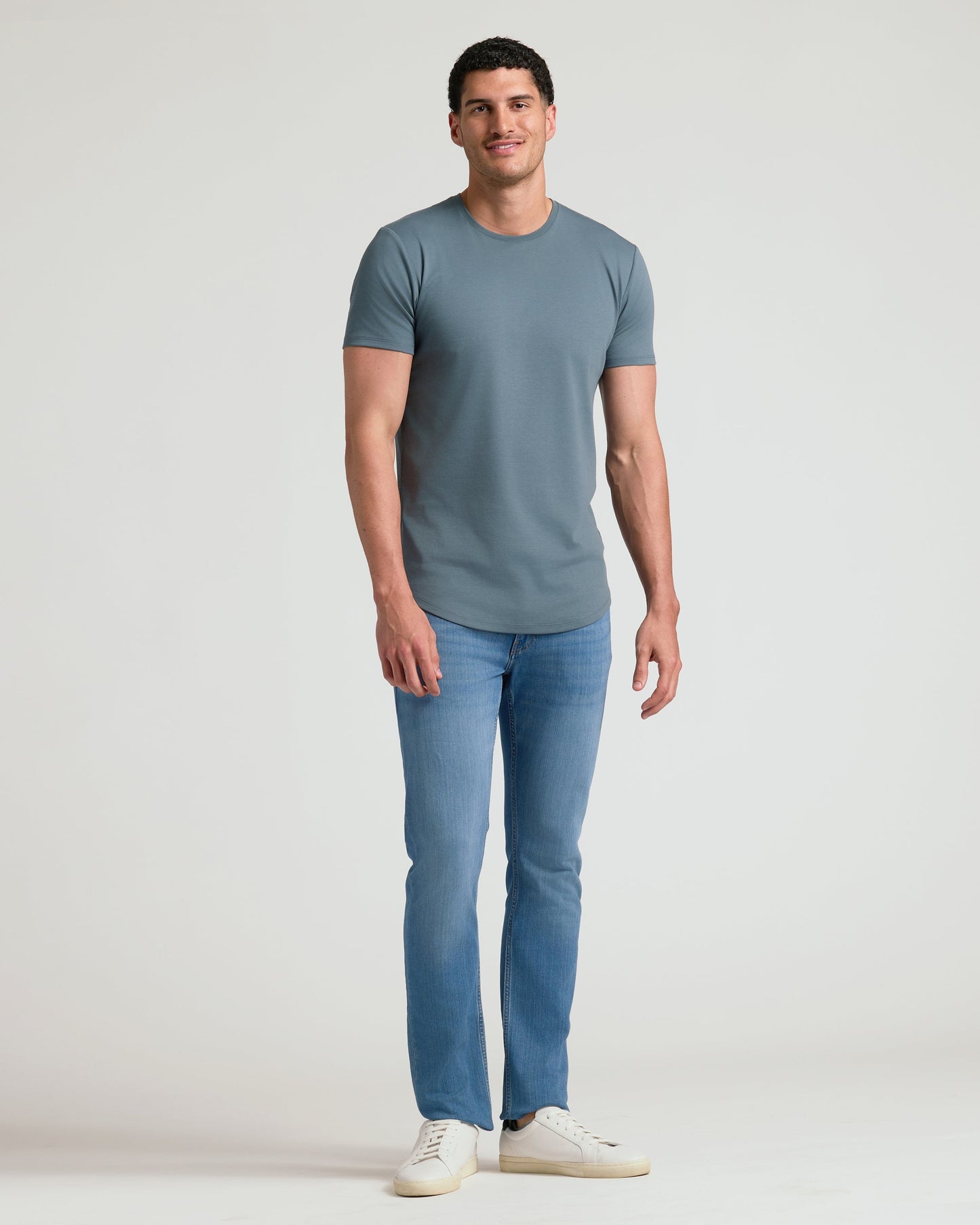 Tempest Tall Pima Crew Curved Hem