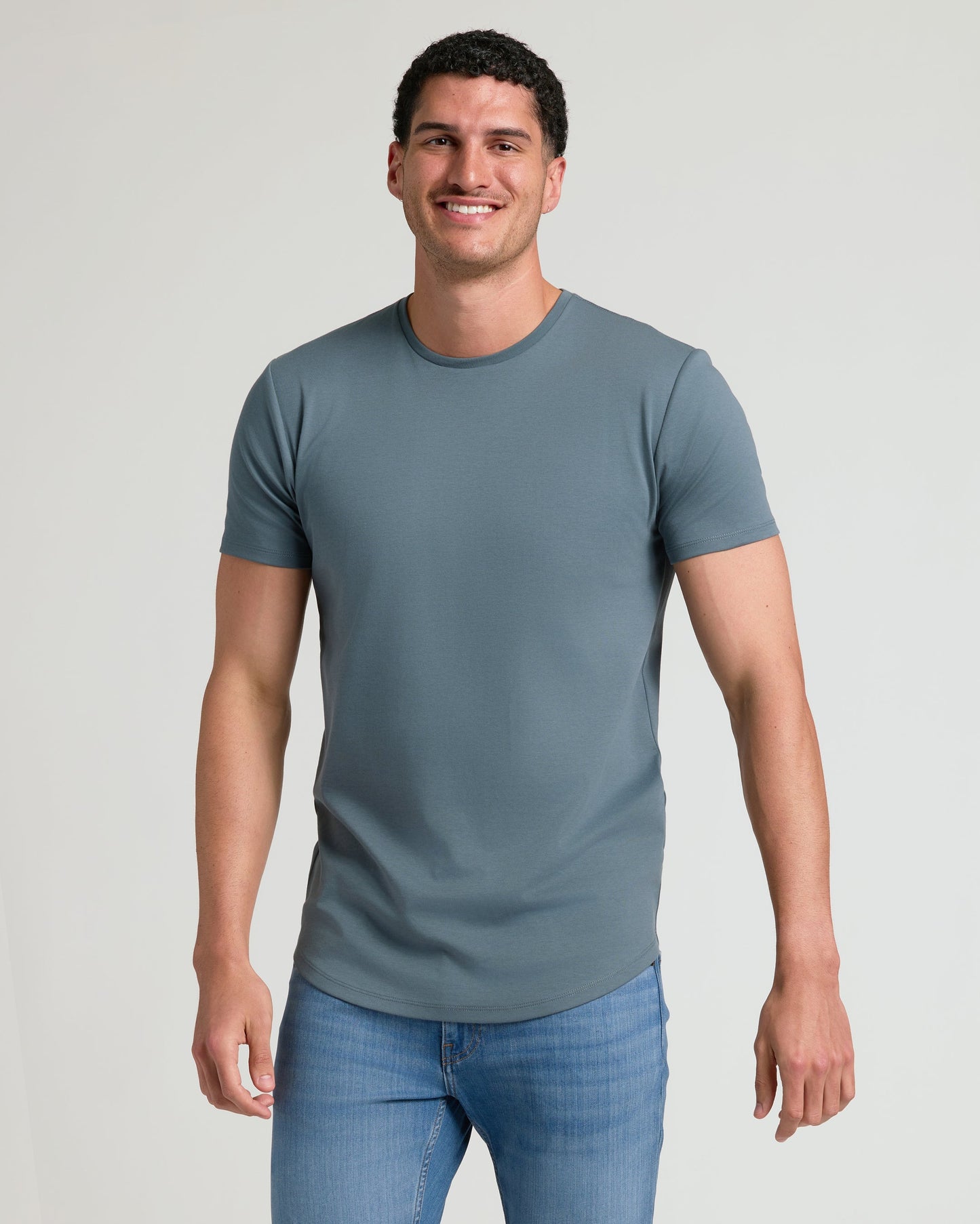 Tempest Tall Pima Crew Curved Hem