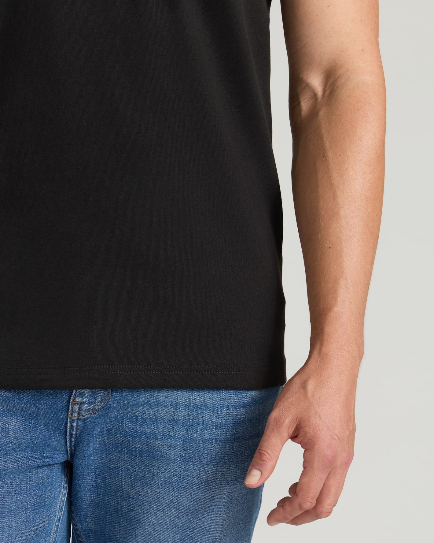Black Tall Heavyweight Pocket Crew