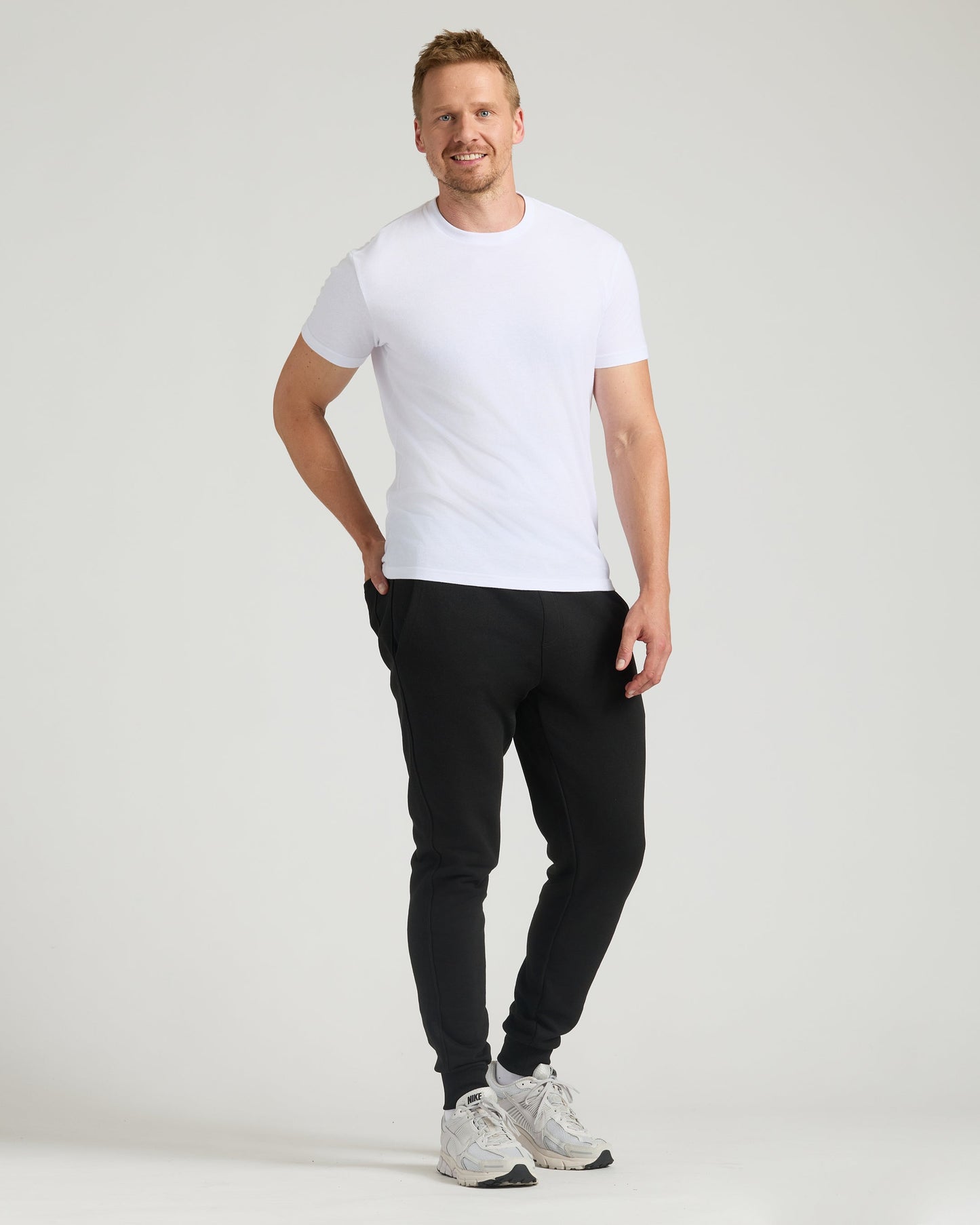 Black Tall Fleece French Terry Joggers