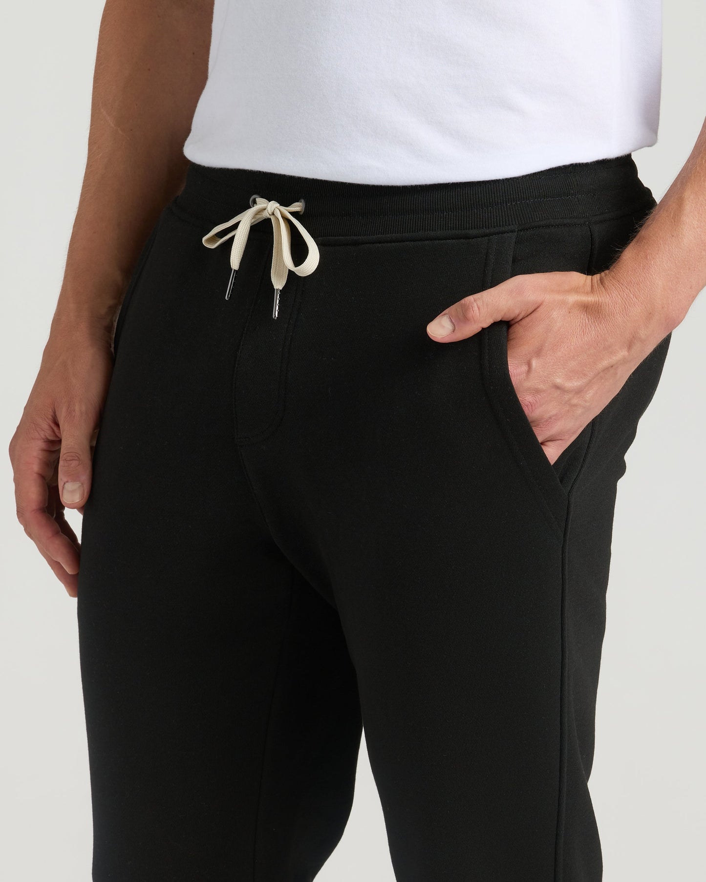 Black Tall Fleece French Terry Joggers