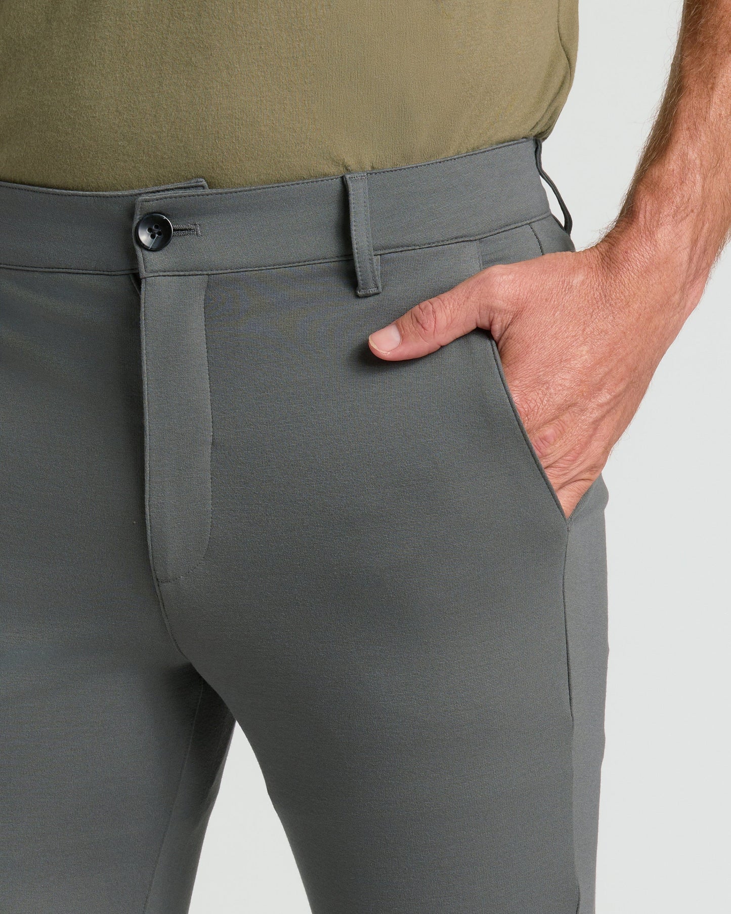 Carbon Slim Comfort Knit Chino Pant