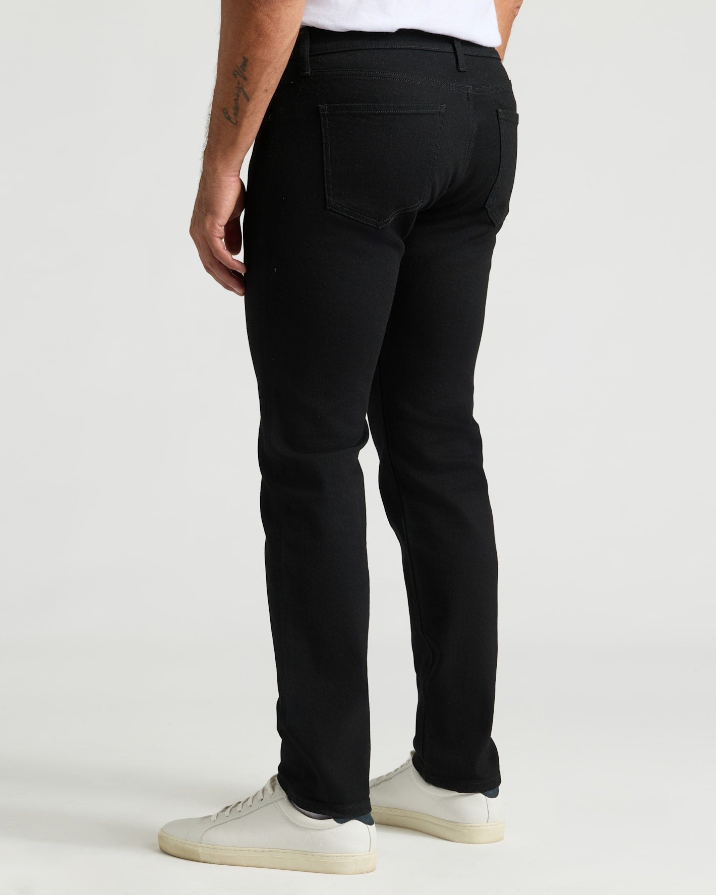 Black Wash Slim Authentic Denim Jeans