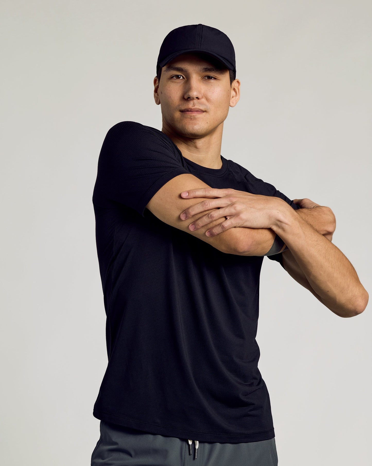 Black Active Running Cap