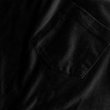 Black Pocket Crew Tee