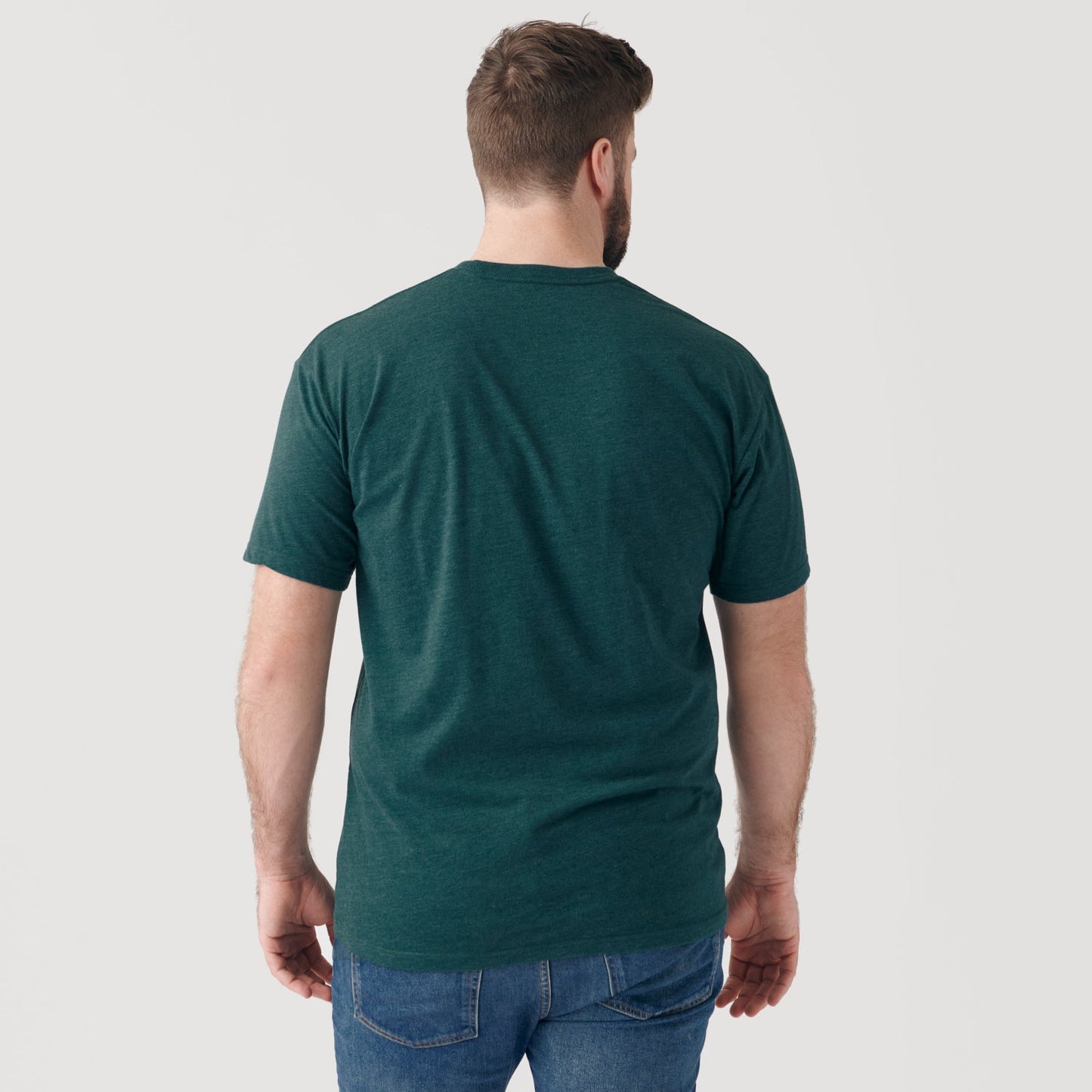 Heather Emerald Short Sleeve Crew Neck Tee