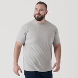 Light Gray Short Sleeve Crew Neck Tee
