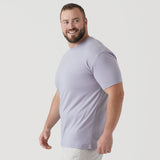 Lilac Gray Short Sleeve Crew Neck Tee