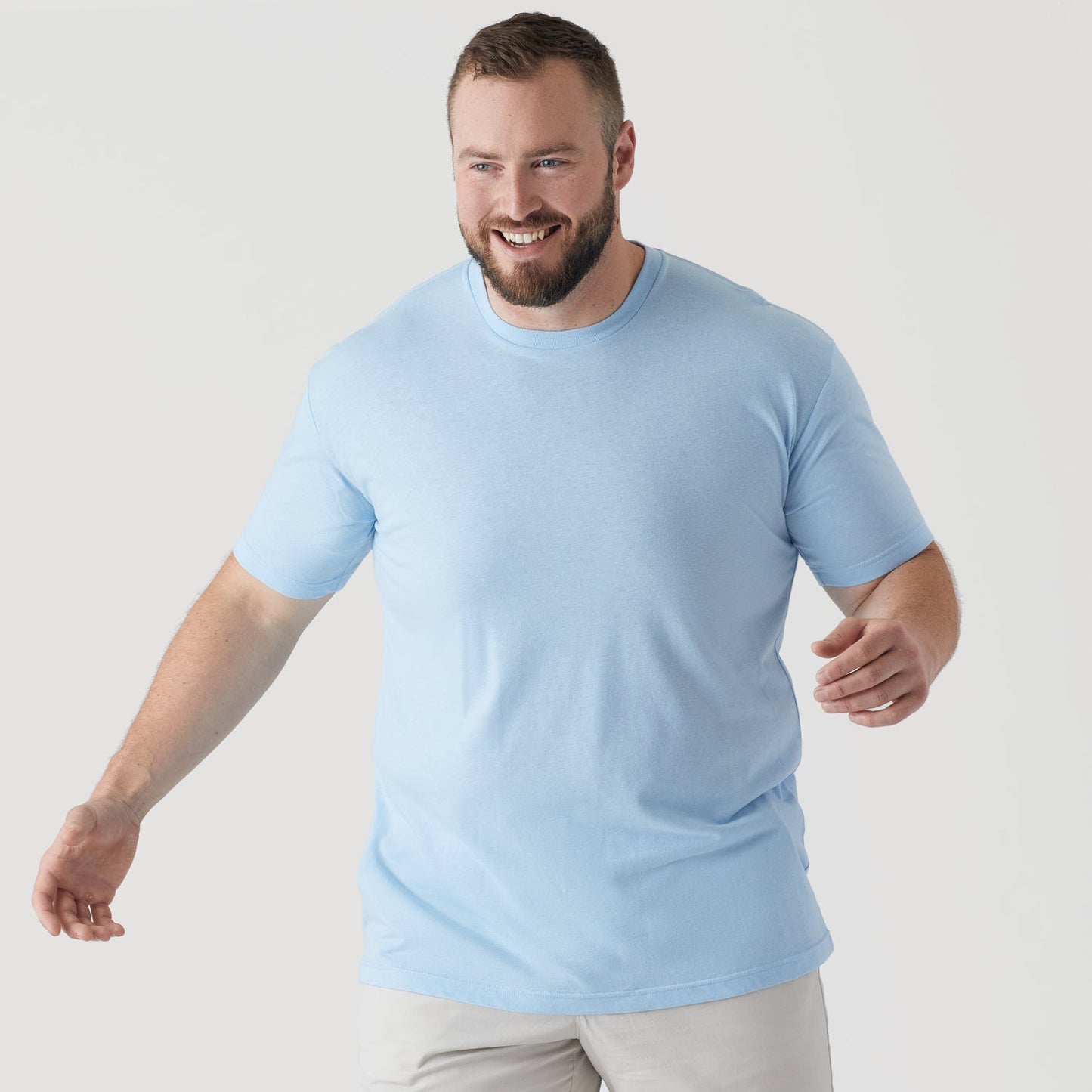 Oxford Blue Short Sleeve Crew Neck Tee