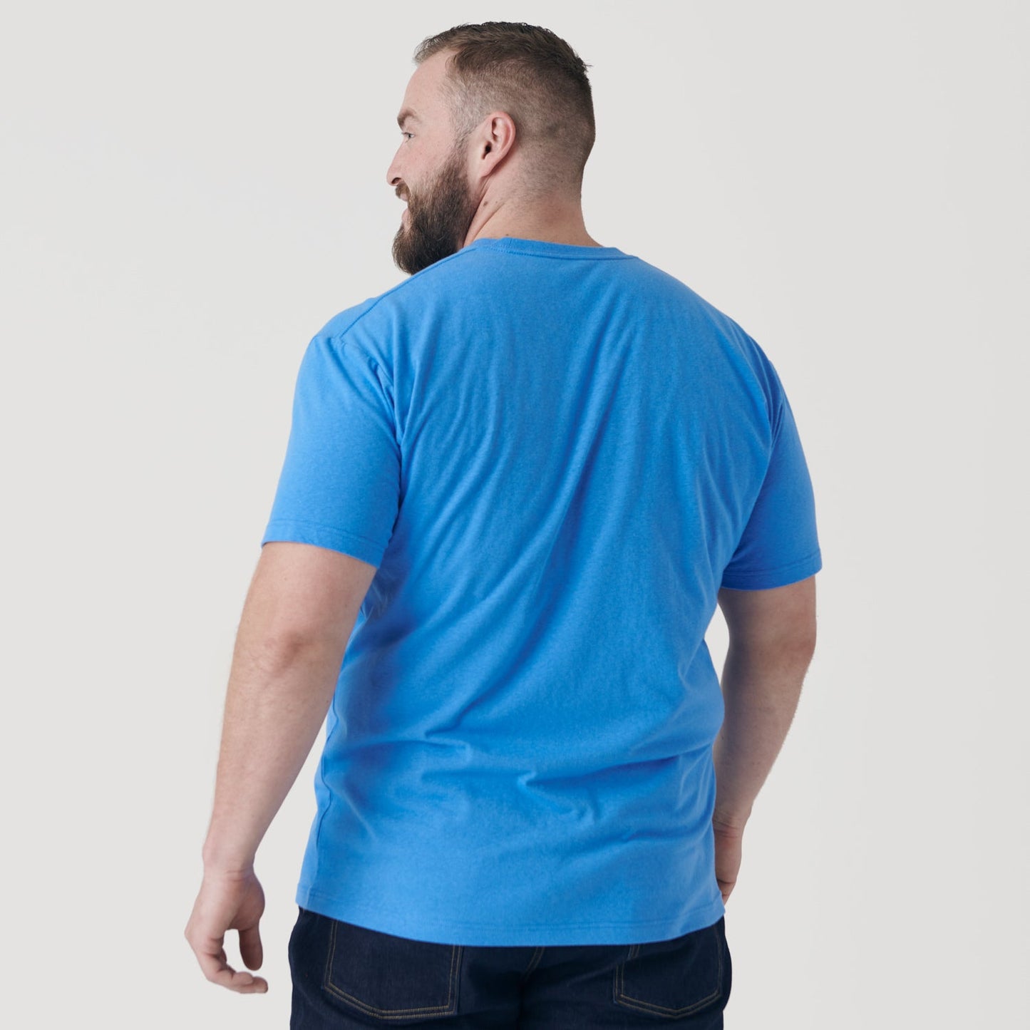 Periwinkle Blue Short Sleeve Crew Neck Tee