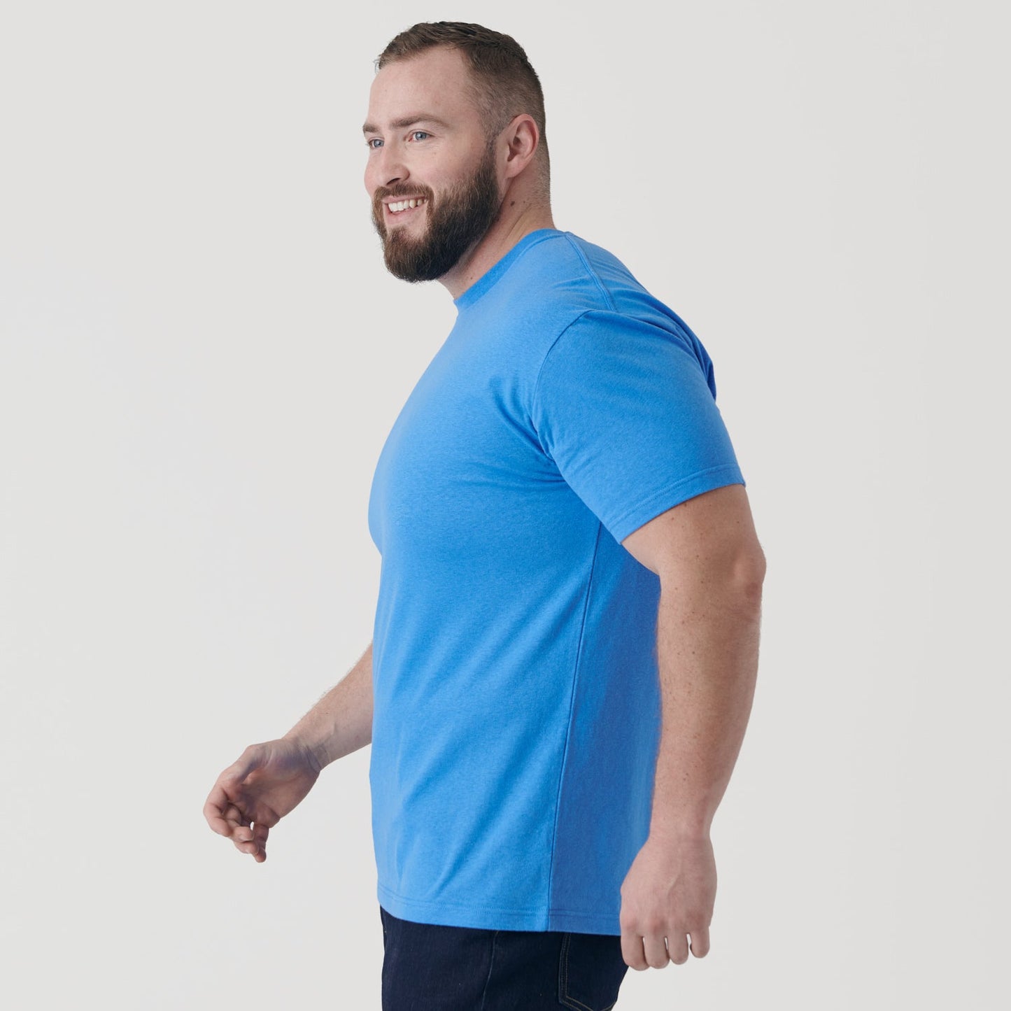 Periwinkle Blue Short Sleeve Crew Neck Tee