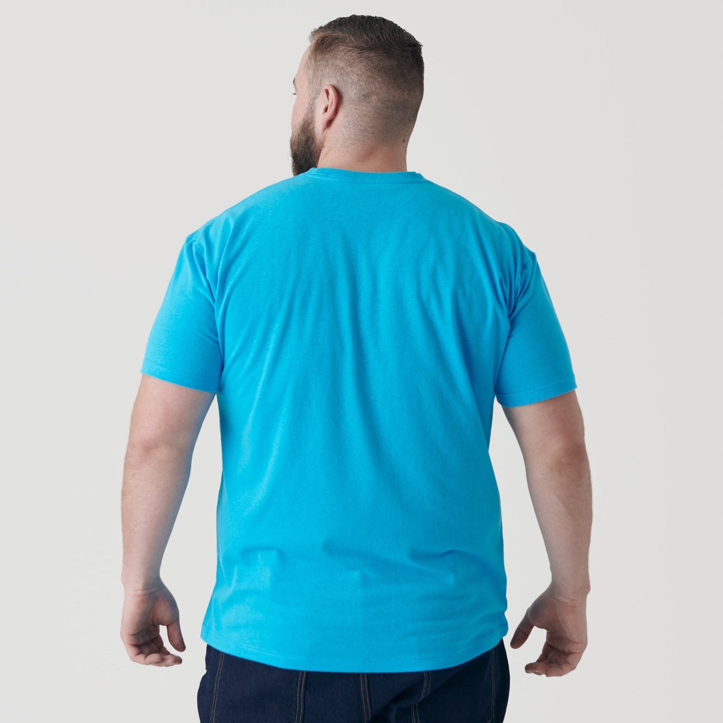 Turquoise Short Sleeve Crew Neck Tee