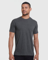 Charcoal Heather Gray Classic Crew Neck
