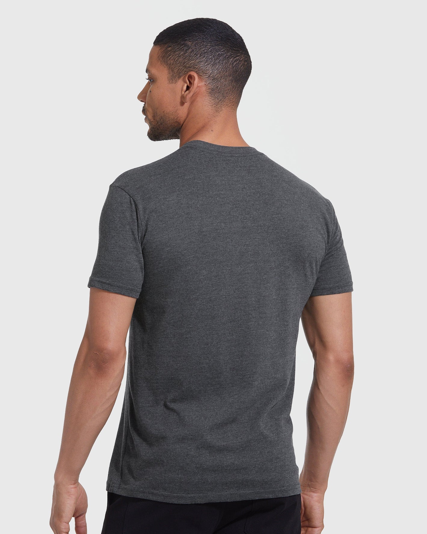 Charcoal Heather Gray Classic Crew Neck