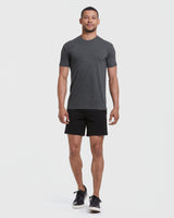 Charcoal Heather Gray Classic Crew Neck