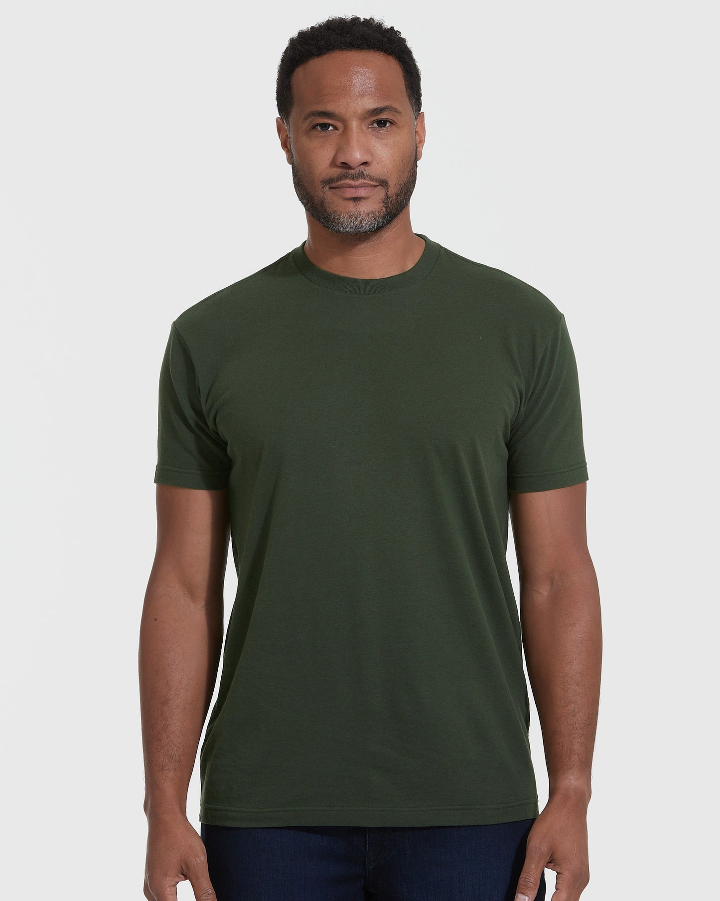 Dark Olive Crew Neck T-Shirt